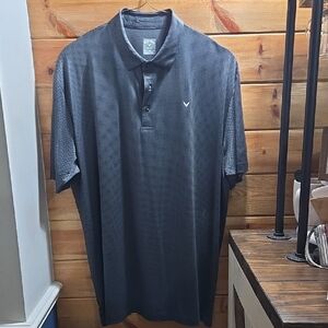 Callaway Golf Men's Short Sleeve Polo in Dark Gray XXL D0312